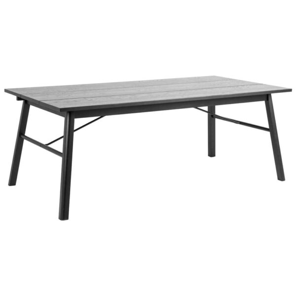 TS 1739 239 10 Carver Oak Veneer Dining Table Black L200xW100xH75cm 1