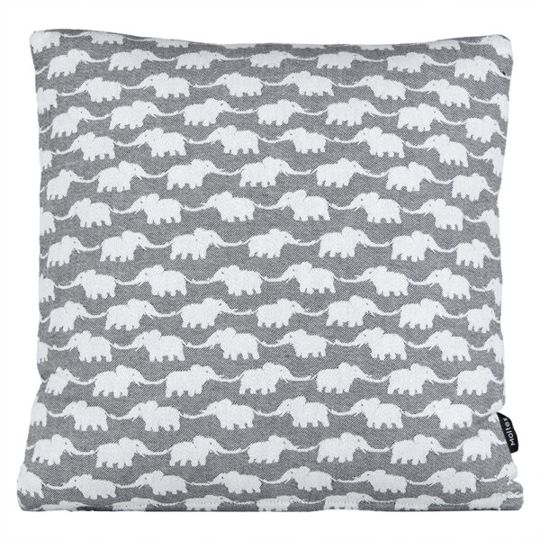 1 7171 263 6 Elephants Dk.Grey Cushion
