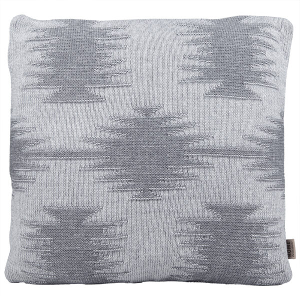 1 9999 291 9 Kali Light Gray Melange Cotton Cushion