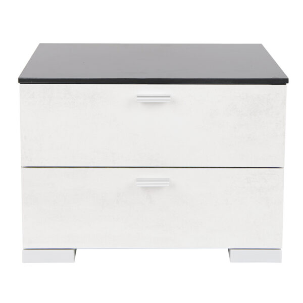 NI 1799 111 7 Gallery Bedside Table Anthracite Concrete Rippleda