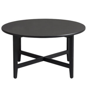 TS 9999 101 8 Span Coffee Table Black Linoleum Black Stained Oak O80xH44