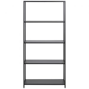 LI 1739 129 10 – Newton Shelf W4 Shelves Black Steel MPG001 L69.5W30H150cm (5)