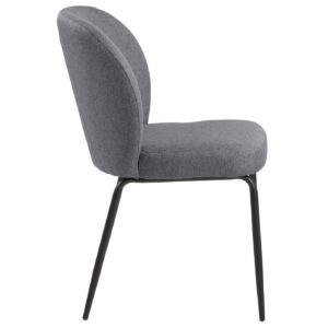 HI 1739 407 11 – Patricia Dining Chair Malmo Light Grey, Base Metal Balck (3)