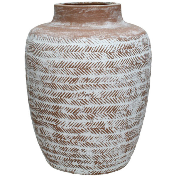 5V 1881 230 12 Vase Terracotta Brown 19x19x30cm 2