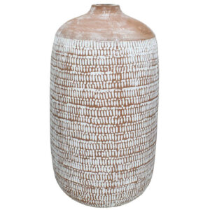5V 1881 232 12 – Vase Terracotta Brown 24x24x43cm (3)