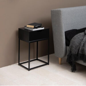 TI 1739 382 12 – Mitra Bed Side Table Balck Lacquered;Metal Legs (7)