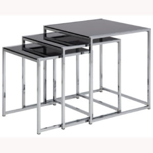 TI 1739 404 12 – Cross Nest Table Black&Glass Top;50x50x55 (2)