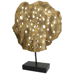 5D 1881 077 12 – Ornament Coral Polyresin Gold 36×10 (2)