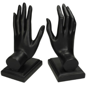 5D 1881 102 12 – Book Stand Hands Polyresin Black 23 (2)