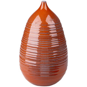 5V 1099 236 3 – Vase Stripe Ceramic 32cm Orange – Copy