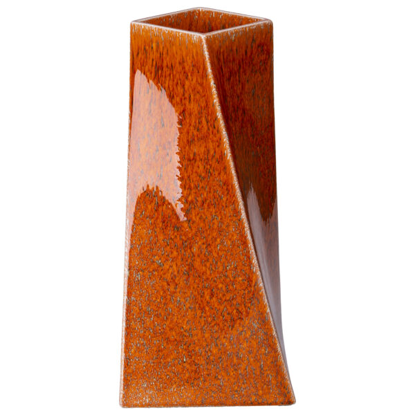 5V 1099 280 4 Vase Twist Orange H33cm. Copy