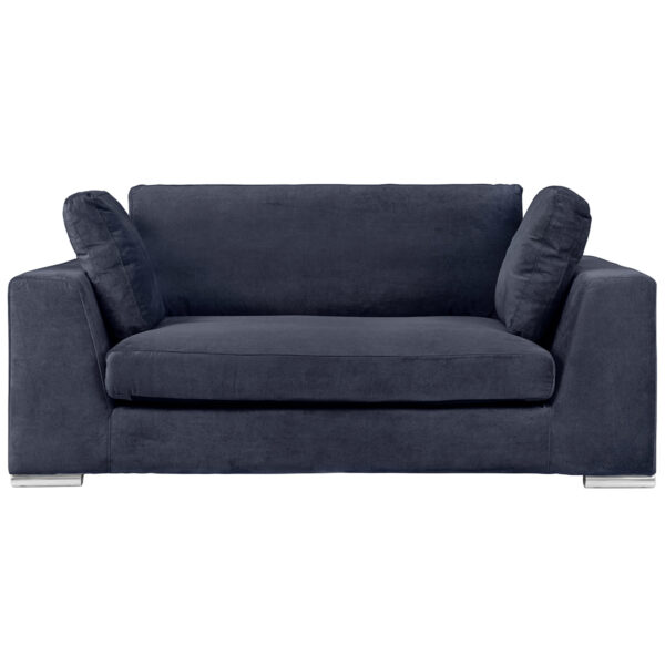 SI 1739 253 7 Amery 2S Sofa Holly 28Anthracite Chrome Metal Legs 01