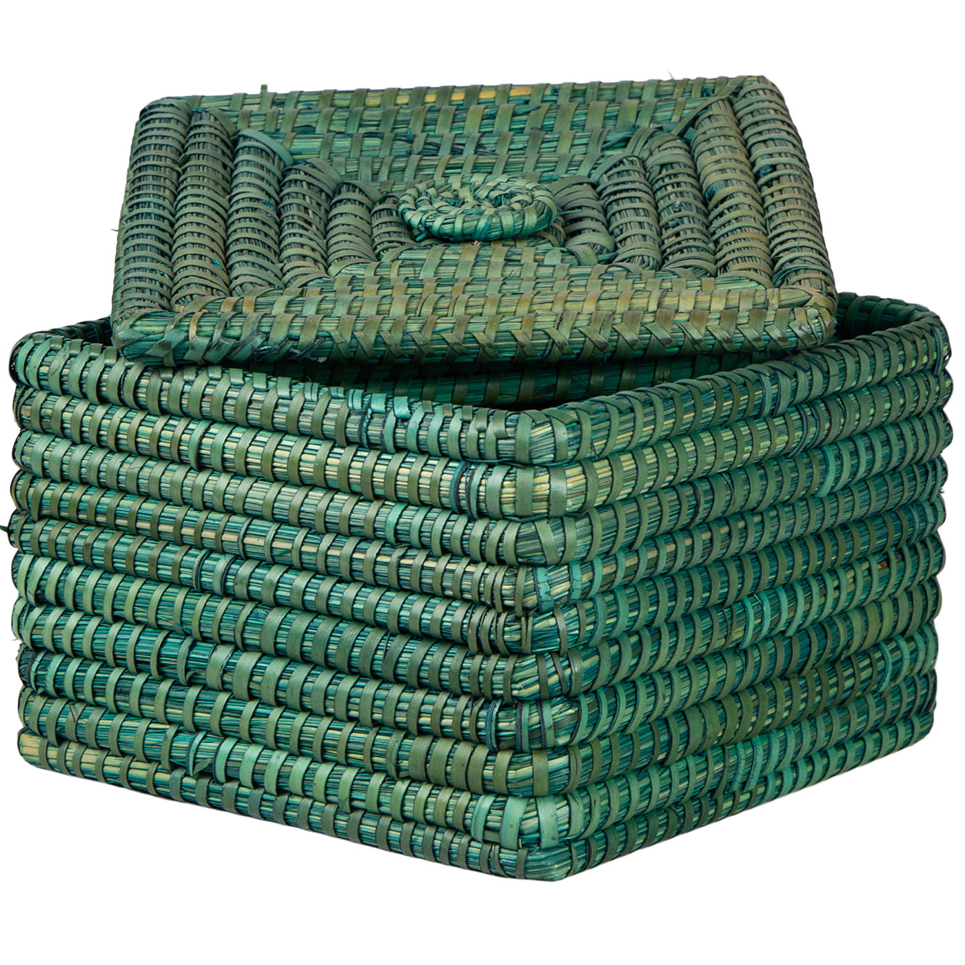 5Q 1099 061 3 – Sea Grass Square Box Turquoise L (2)