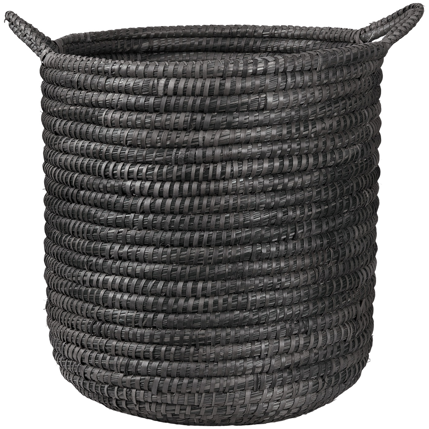 5Q 1099 073 3 – Sea Grass Fruit Basket Cylinder Black Leaf M (1)