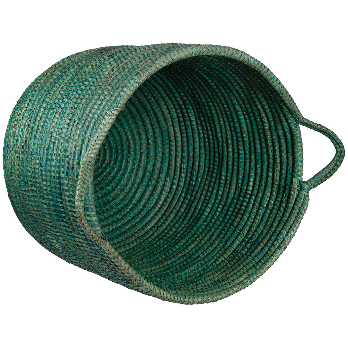 5Q 1099 079 3 – Sea Grass Fruit Basket Cylinder Turquoise XL (2)