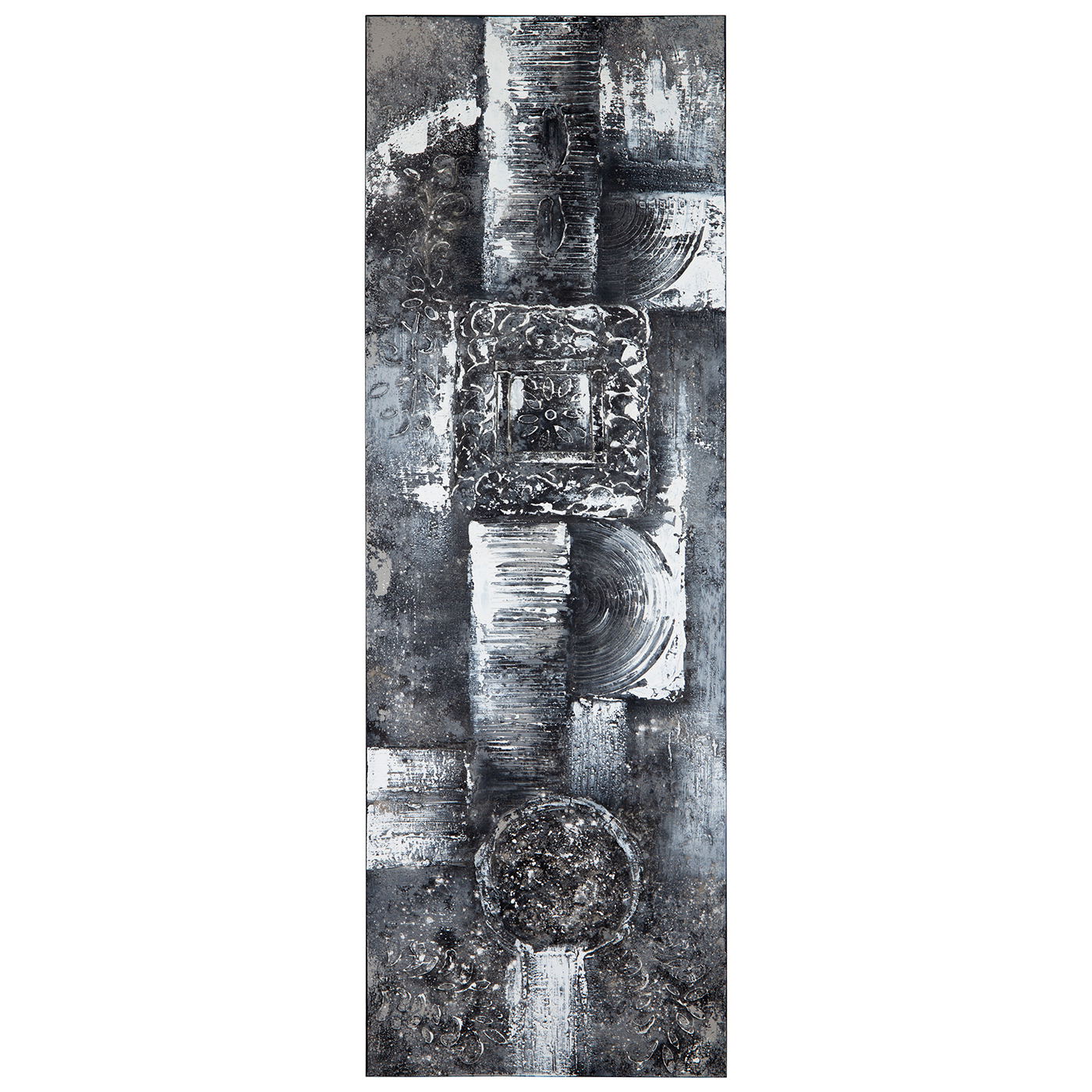 8 4621 00095 – Abstract Grey Black White 50×150