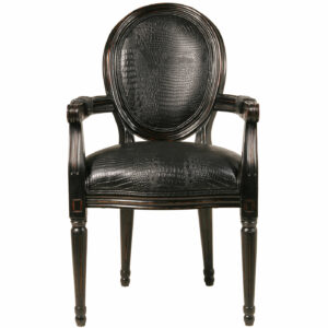 AI 1353 001 2 Metropolis Armchair Louis Black 2