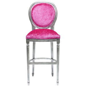 HI 1353 232 6 Barstool Posh Silver Pink 1