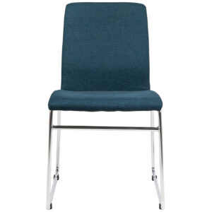 HI 1739 359 10 Justin Dining Chair Blue Seatback Chrome Base 1