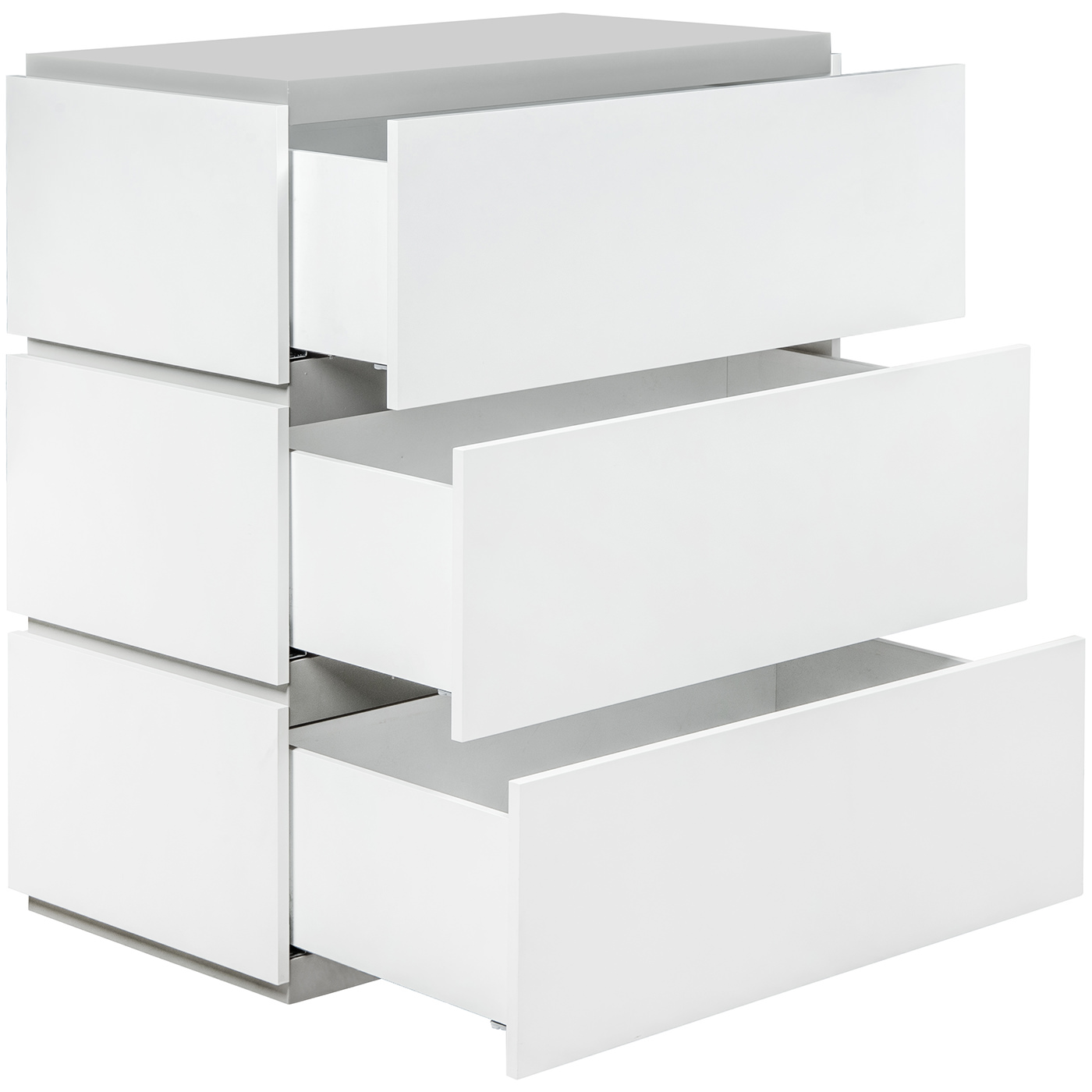 KS 5151 103 3 – Slot Chest Of 3 Drawers Comp. 010 Pure White Grey (3)